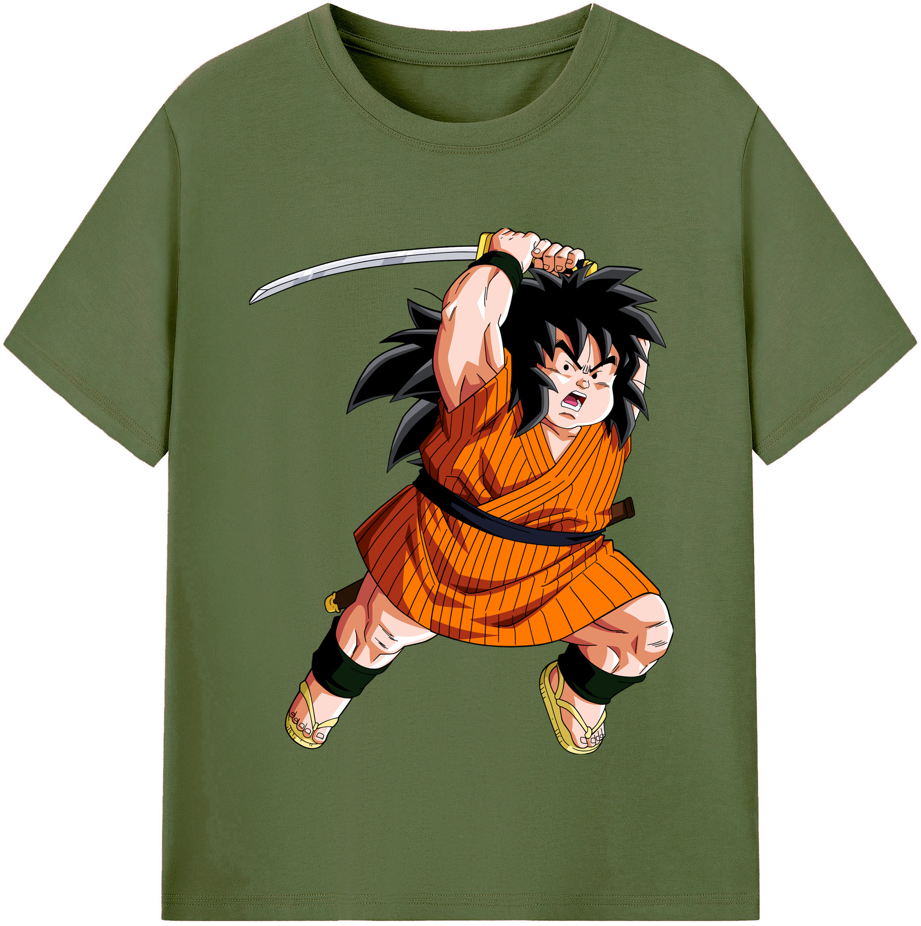 （画像用） ドラゴンボール やじろべえ DRAGON BALL Yajirobe 綿100％半袖Tシャツ（フロントプリント）